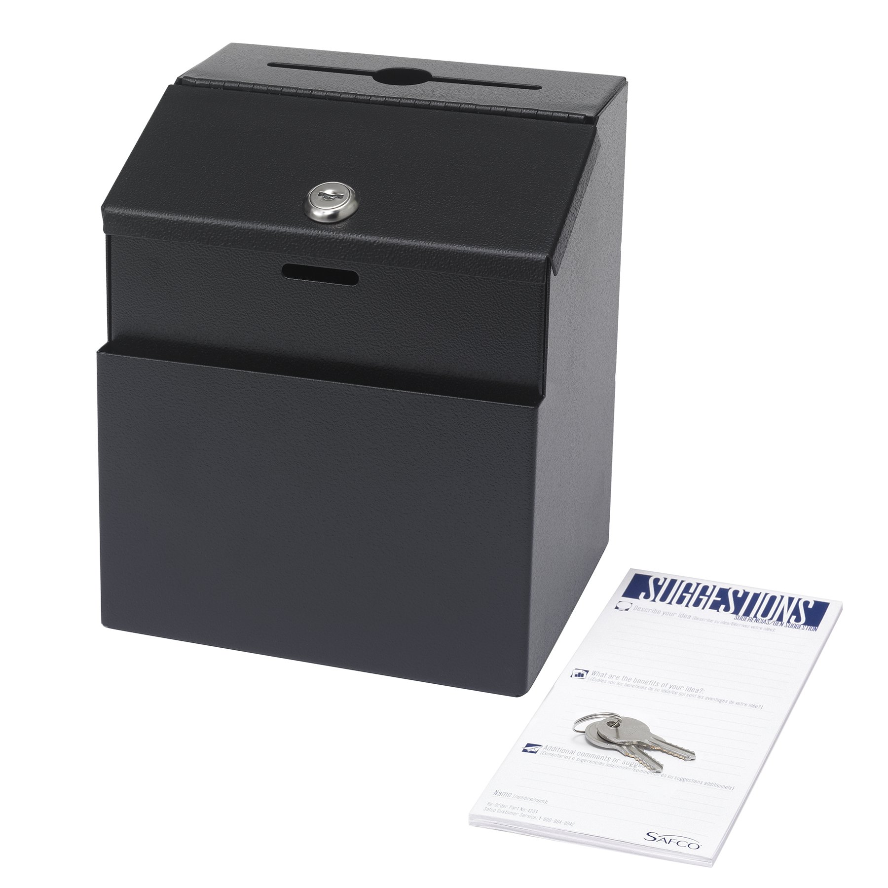 Amazon.com : Safco 4232BL Steel Suggestion Box, Black : Outdoor